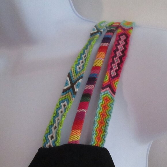 Isabella Rose One-Shoulder Bikini Set Maui Fit Bottom Friendship Bracelet NWT - Picture 7 of 11